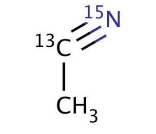 Acetonitrile-1-13C,15N (CAS 14320-89-9) - chemical structure image