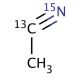 Acetonitrile-1-13C,15N (CAS 14320-89-9) - chemical structure image