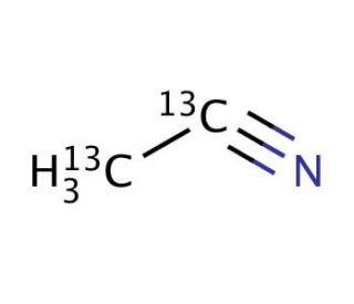 Acetonitrile-13C2 (CAS 1722-25-4) - chemical structure image