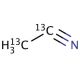 Acetonitrile-13C2 (CAS 1722-25-4) - chemical structure image