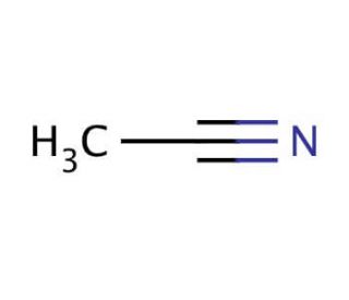 Acetonitrile (CAS 75-05-8) - chemical structure image