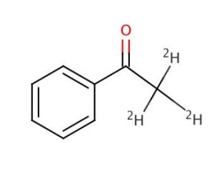 Acetophenone-&beta;,&beta;,&beta;-d3 (CAS 17537-31-4) - chemical structure image