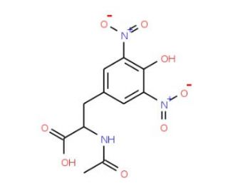Acetyl-3,5-dinitro-L-tyrosine (CAS 20767-00-4) - chemical structure image