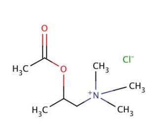 Acetyl-&beta;-methylcholine chloride (CAS 62-51-1) - chemical structure image