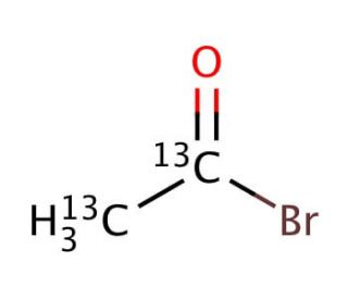 Acetyl bromide-13C2 (CAS 113638-93-0) - chemical structure image