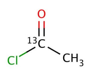 Acetyl chloride-1-13C (CAS 1520-57-6) - chemical structure image