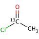 Acetyl chloride-1-13C (CAS 1520-57-6) - chemical structure image