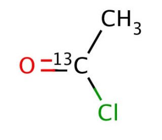 Acetyl chloride-13C2 (CAS 89186-79-8) - chemical structure image