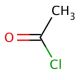 Acetyl chloride (CAS 75-36-5) - chemical structure image