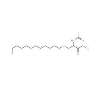 Acetyl-Cys(dodecyl) chloromethyl ketone (CAS 253589-60-5) - chemical structure image