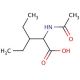 Acetyl-D,L-diethylalanine (CAS 14328-53-1) - chemical structure image