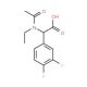 [acetyl(ethyl)amino](3,4-difluorophenyl)acetic acid (CAS 1025059-05-5) - chemical structure image