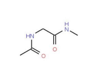 Acetyl-glycine methyl amide (CAS 7606-79-3) - chemical structure image