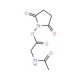 Acetyl-glycine N-hydroxysuccinimide ester (CAS 24715-24-0) - chemical structure image