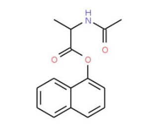 Acetyl-L-alanine alpha-naphthyl ester (CAS 69975-68-4) - chemical structure image