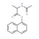 Acetyl-L-alanine alpha-naphthyl ester (CAS 69975-68-4) - chemical structure image
