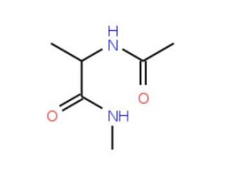 Acetyl-L-alanine methyl amide (CAS 19701-83-8) - chemical structure image