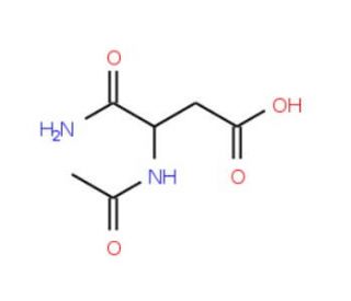 Acetyl-L-aspartic alpha-amide (CAS 60803-67-0) - chemical structure image