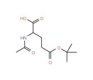 Acetyl-L-glutamic acid beta-tert-butyl ester (CAS 84192-88-1) - chemical structure image