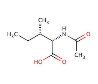 Acetyl-L-isoleucine (CAS 3077-46-1) - chemical structure image