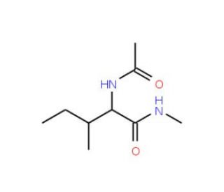 Acetyl-L-isoleucine methyl amide (CAS 32483-16-2) - chemical structure image