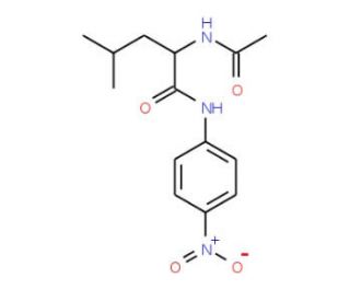 Acetyl-L-leucine 4-nitroanilide (CAS 19746-40-8) - chemical structure image