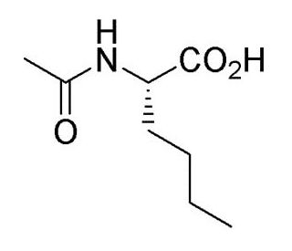 Acetyl-L-norleucine (CAS 15891-49-3) - chemical structure image