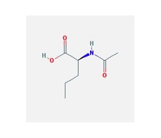 Acetyl-L-norvaline (CAS 15891-50-6) - chemical structure image