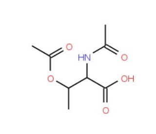 Acetyl-O-acetyl-L-threonine (CAS 137197-06-9) - chemical structure image