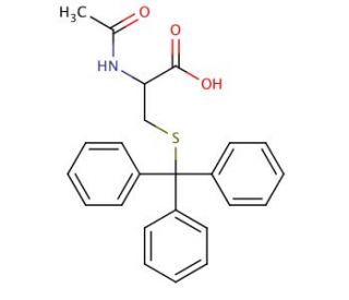 Acetyl-S-trityl-L-cysteine (CAS 27486-87-9) - chemical structure image