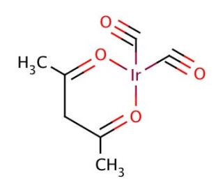 (Acetylacetonato)dicarbonyliridium(I) (CAS 14023-80-4) - chemical structure image