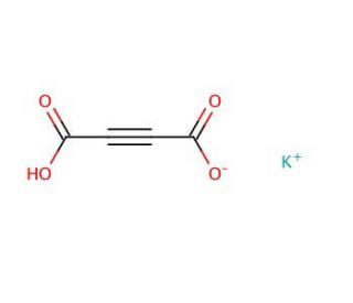 Acetylenedicarboxylic acid monopotassium salt (CAS 928-04-1) - chemical structure image