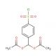 (acetyloxy)[4-(chlorosulfonyl)phenyl]methyl acetate - chemical structure image