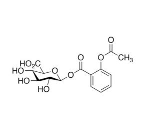 Acetylsalicylic Acid Acyl-&beta;-D-glucuronide (CAS 24719-72-0) - chemical structure image