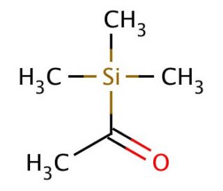 Acetyltrimethylsilane (CAS 13411-48-8) - chemical structure image