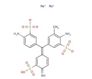 Acid fuchsin (CAS 3244-88-0) - chemical structure image