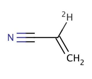 Acrylonitrile-2-d (CAS 4635-82-9) - chemical structure image