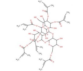 Actinotetraose Hexatiglate (CAS 216590-44-2) - chemical structure image