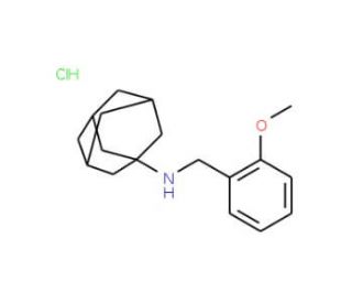Adamantan-1-yl-(2-methoxy-benzyl)-amine hydrochloride - chemical structure image