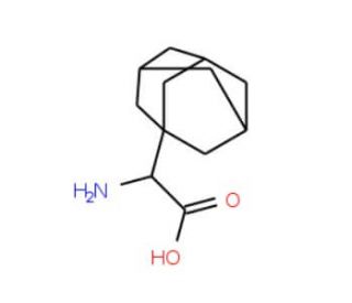 Adamantan-1-yl-amino-acetic acid (CAS 60256-21-5) - chemical structure image