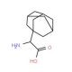 Adamantan-1-yl-amino-acetic acid (CAS 60256-21-5) - chemical structure image