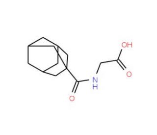 [(Adamantane-1-carbonyl)-amino]-acetic acid (CAS 21241-41-8) - chemical structure image
