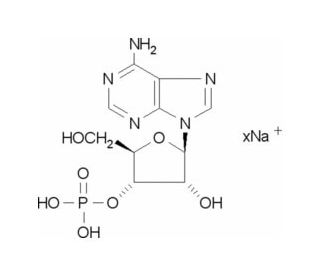 Adenosine 3&prime;-monophosphate sodium salt (CAS 4958-39-8) - chemical structure image
