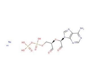 Adenosine 5&prime;-diphosphate, periodate oxidized sodium salt (CAS 71997-39-2) - chemical structure image