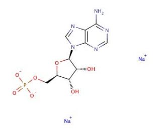 Adenosine 5&prime;-monophosphate sodium salt (CAS 149022-20-8) - chemical structure image