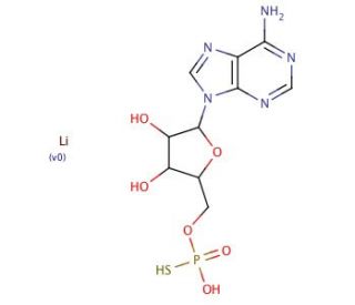 Adenosine 5&prime;-O-thiomonophosphate dilithium salt (CAS 93839-85-1) - chemical structure image