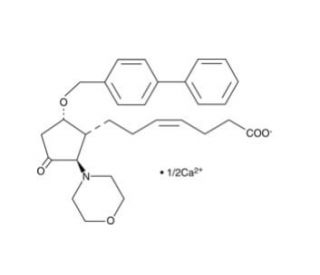 AH 23848 calcium salt (CAS 81496-19-7) - chemical structure image