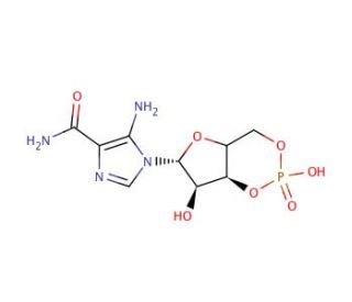 AICAR 3&prime;,5&prime;-Cyclic Phosphate (CAS 35908-14-6) - chemical structure image