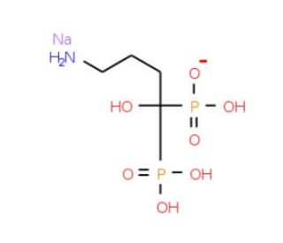 Alendronate sodium (CAS 129318-43-0) - chemical structure image