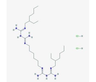 Alexidine dihydrochloride (CAS 1715-30-6) - chemical structure image